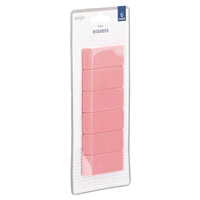 slide 3 of 29, Meijer Pink Erasers Pack, 6 ct