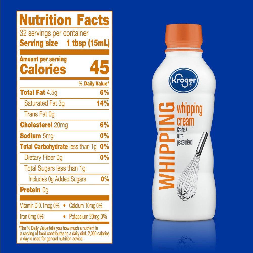 slide 4 of 4, Kroger Whipping Cream - 1 pint, 1 pint