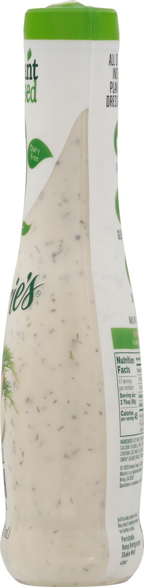 slide 5 of 9, Marie's Plant Based Creamy Dill Ranch Dressing 11.5 fl oz, 11.5 fl oz