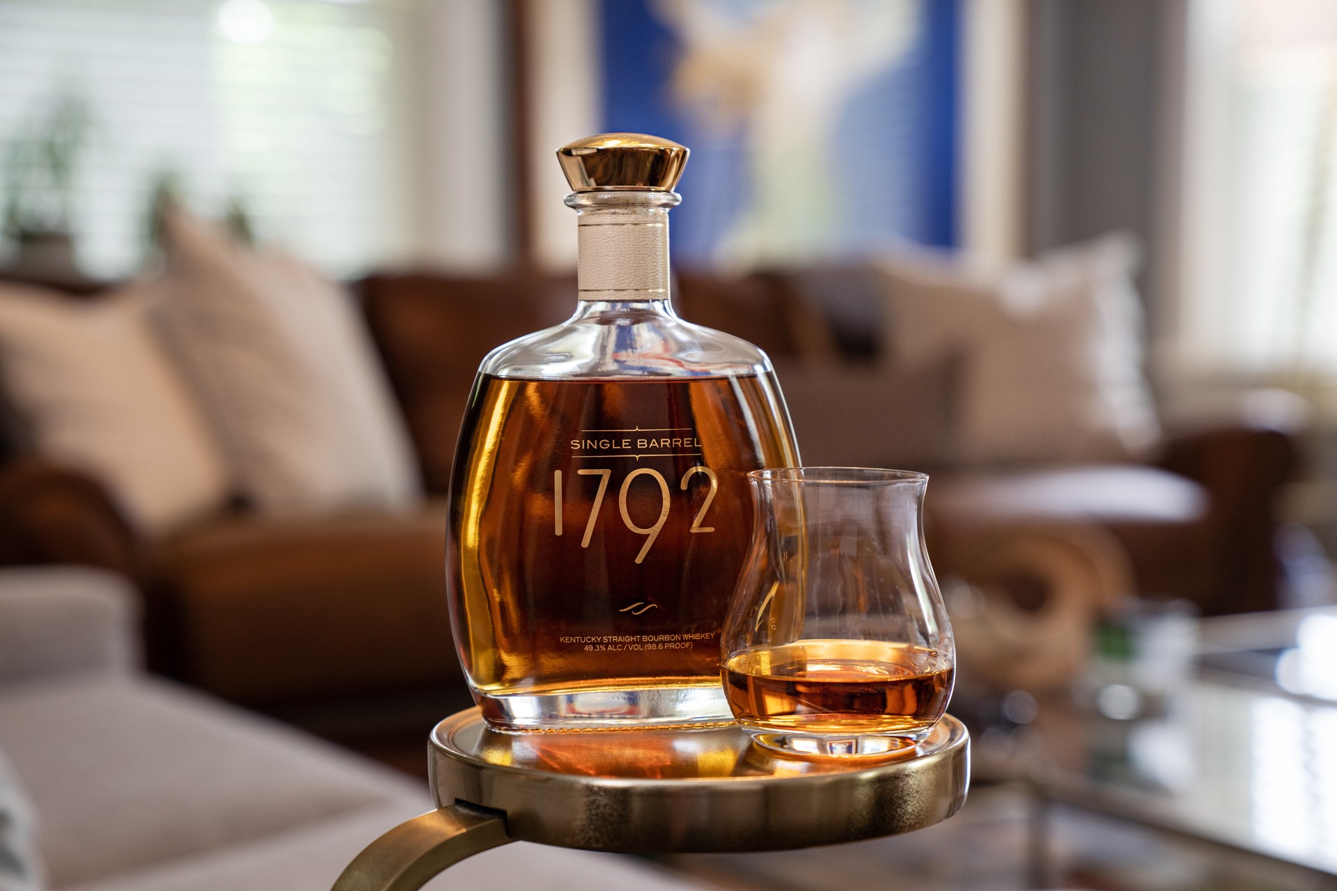 slide 2 of 2, 1792 Single Barrel Kentucky Straight Bourbon Whiskey, 750 mL Bottle, 98.6 Proof, 750 ml