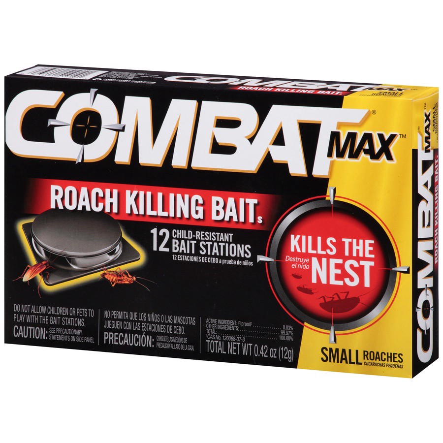 slide 2 of 6, Combat Max Roach Killing Bait Stations 12 ea, 1 ct