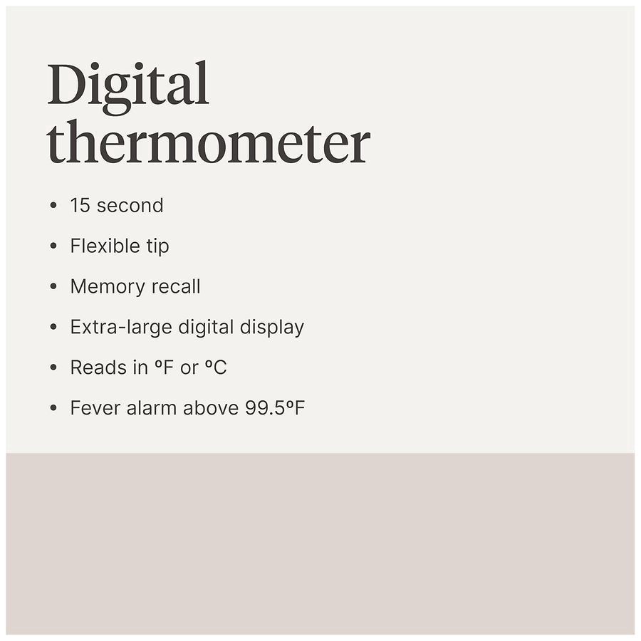 slide 5 of 5, Walgreens Digital Thermometer Flexible Tip, 1 ct