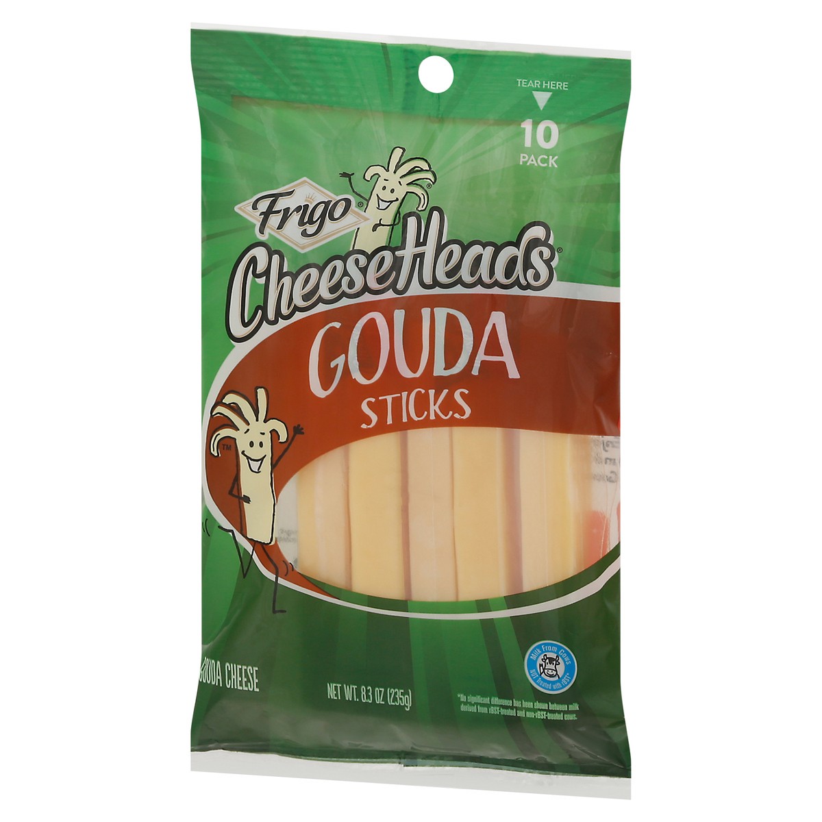 slide 3 of 9, Frigo Cheese Heads Sticks Gouda Cheese 10 ea, 10 ct