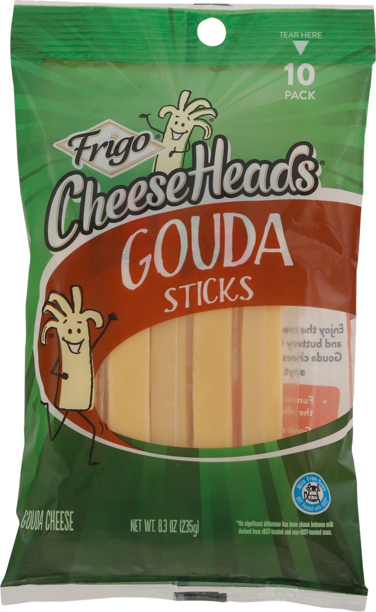 slide 6 of 9, Frigo Cheese Heads Sticks Gouda Cheese 10 ea, 10 ct