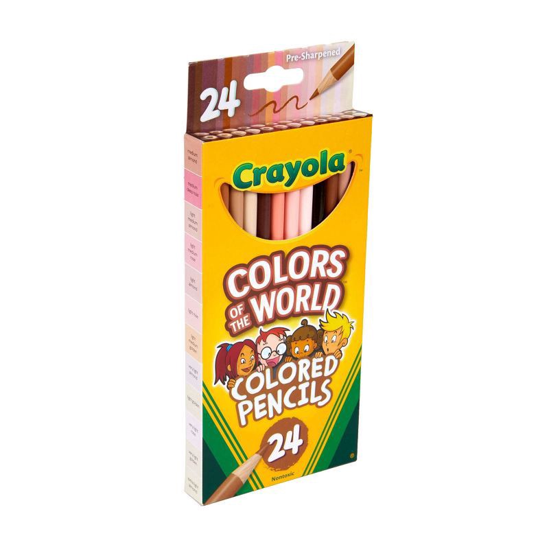 slide 5 of 5, Crayola Colors Of The World Skin Tone Colored Pencils, 24 ct