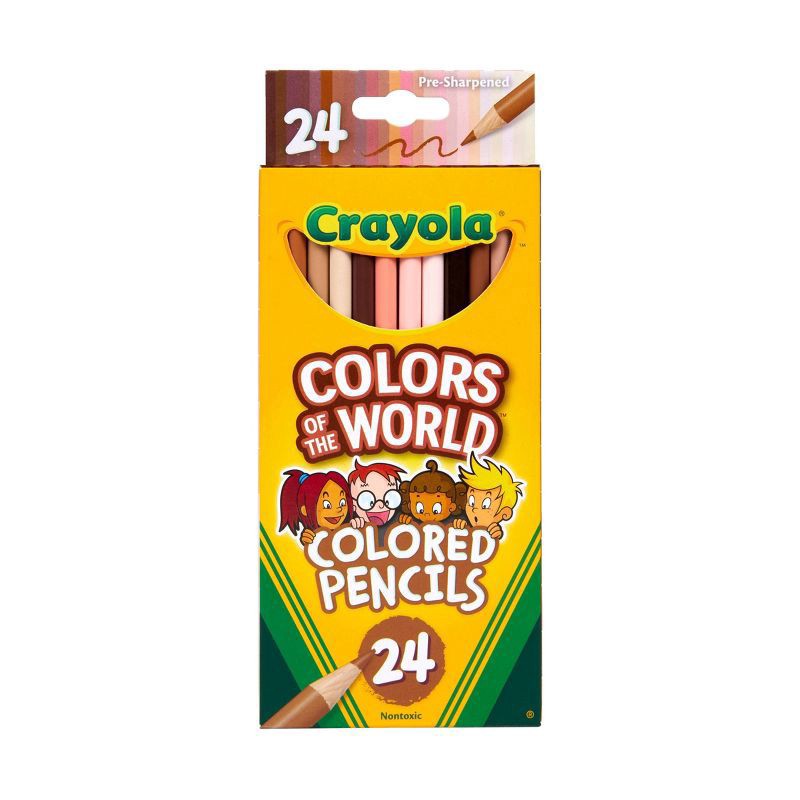 slide 1 of 5, Crayola Colors Of The World Skin Tone Colored Pencils, 24 ct