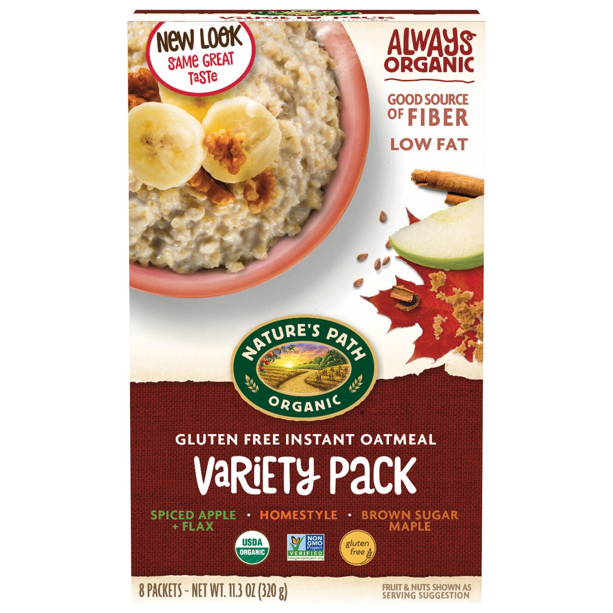 slide 2 of 6, Nature's Path Organic Natures Path Variety Instant Oatmeal 8Ct, 11.3 oz