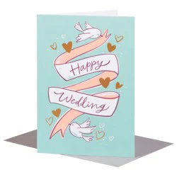 American Greetings Happy Wedding Greeting Card 1 ea