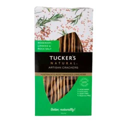 Tucker's Natural Rosemary Linseed Rock Salt Crackers