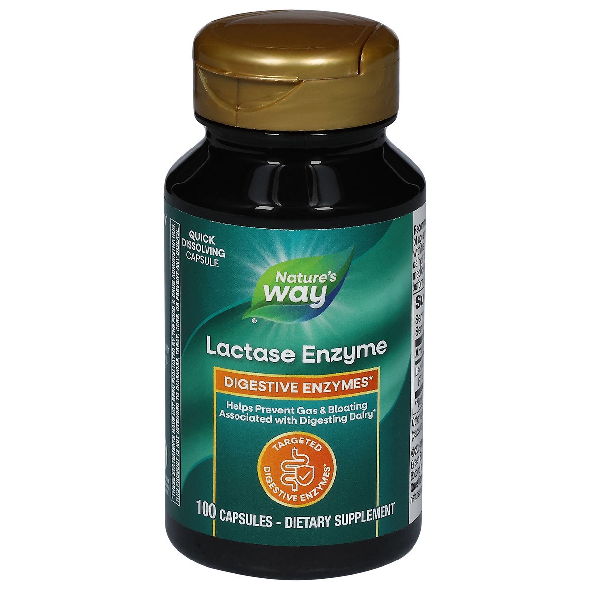 slide 2 of 4, Nature's Way Lactase Enzyme 100 Capsules, 100 ct