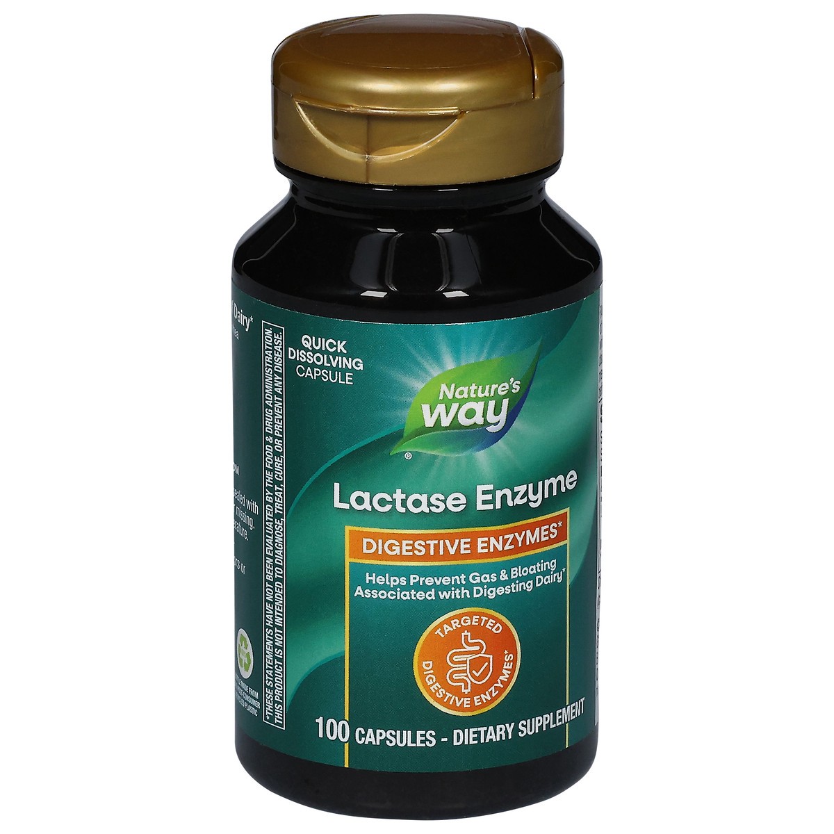 slide 4 of 4, Nature's Way Lactase Enzyme 100 Capsules, 100 ct