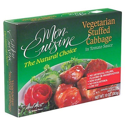 slide 1 of 1, Mon Cuisine Vegetarian Stuffed Cabbage In Tomato Sauce, 10 oz