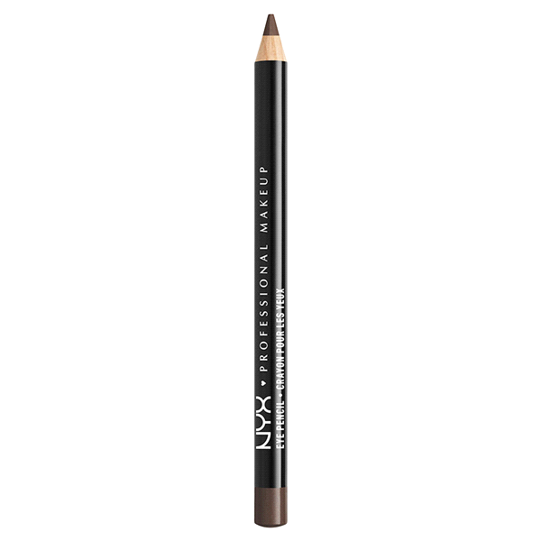 slide 1 of 1, NYX Professional Makeup Slim Eye Pencil Black Brown, 0.04 oz