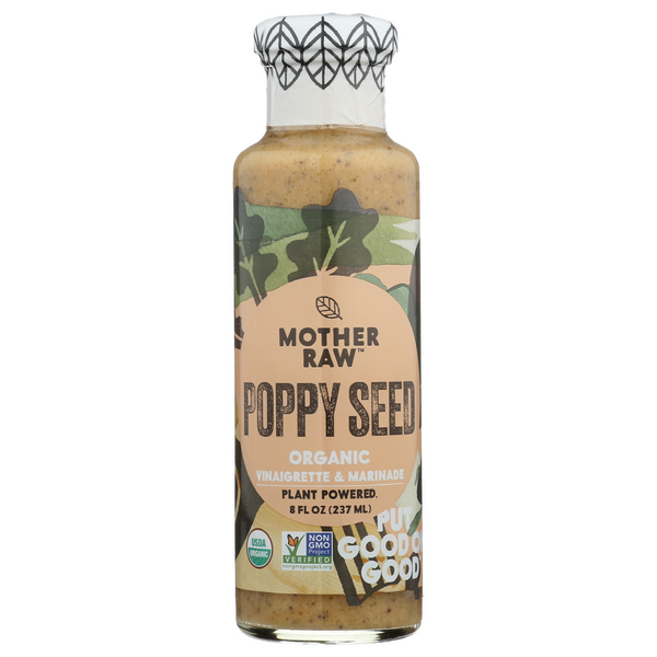 slide 1 of 1, Mother Raw Michelle's Raw Foodz Poppy Purity Dressing, 8 fl oz