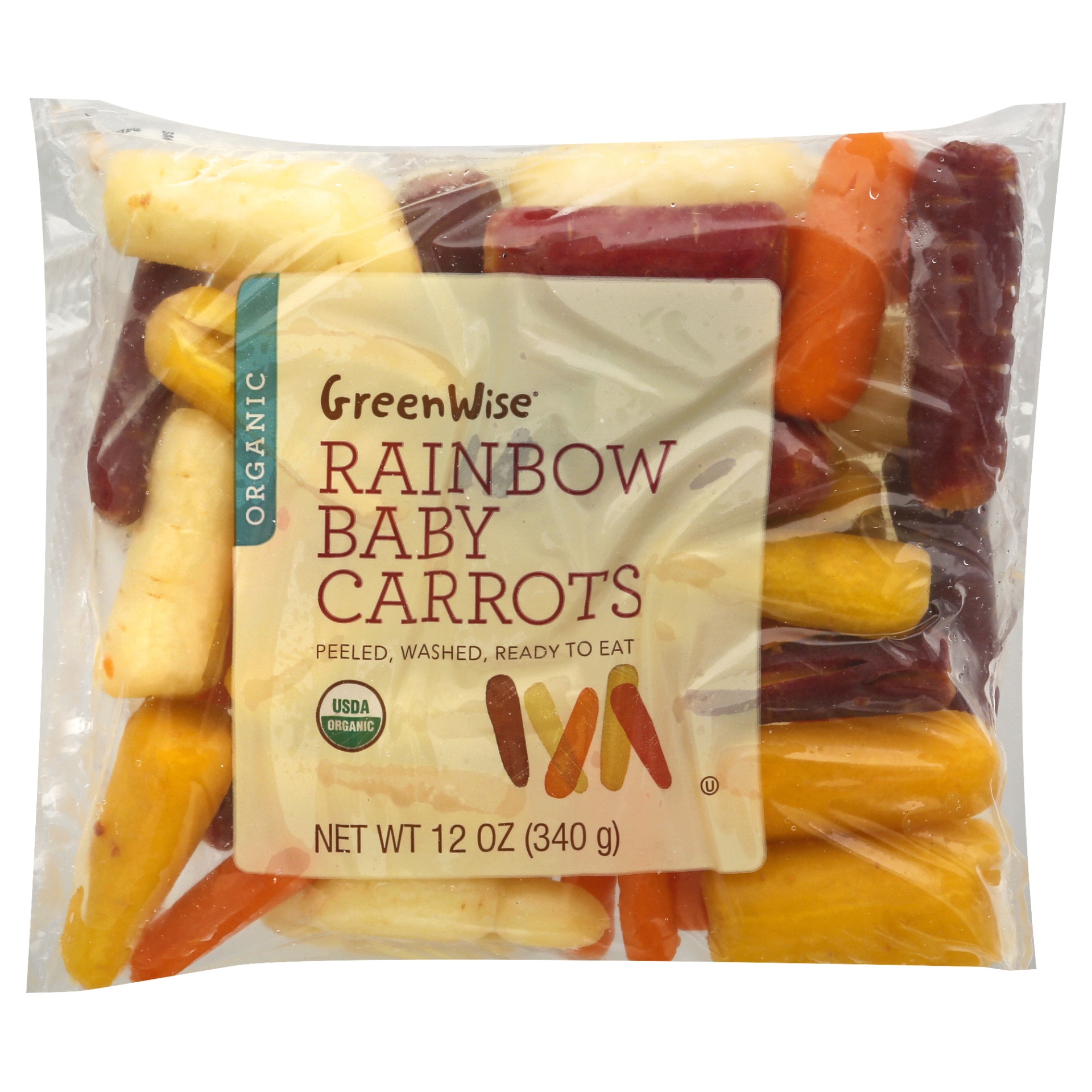 slide 1 of 1, GreenWise Organic Rainbow Baby Carrots, 12 oz