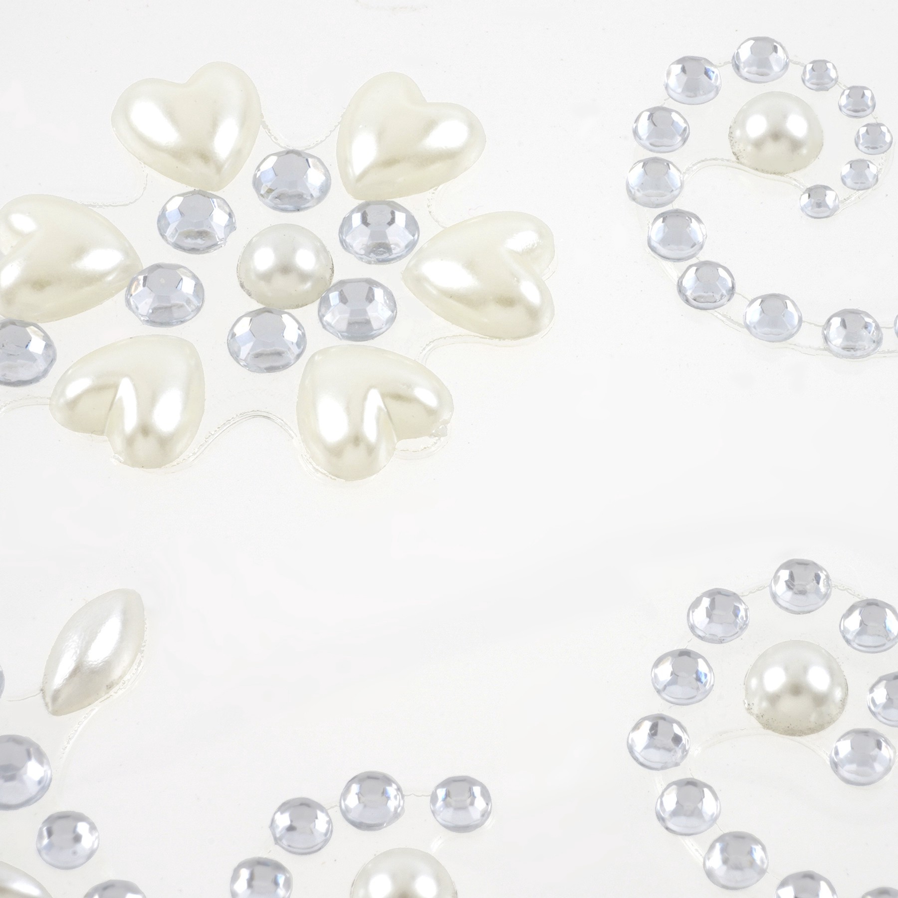 slide 3 of 4, Clear Pearl Border Bling Stickers By Recollections, 3.9 in x 7.1 in