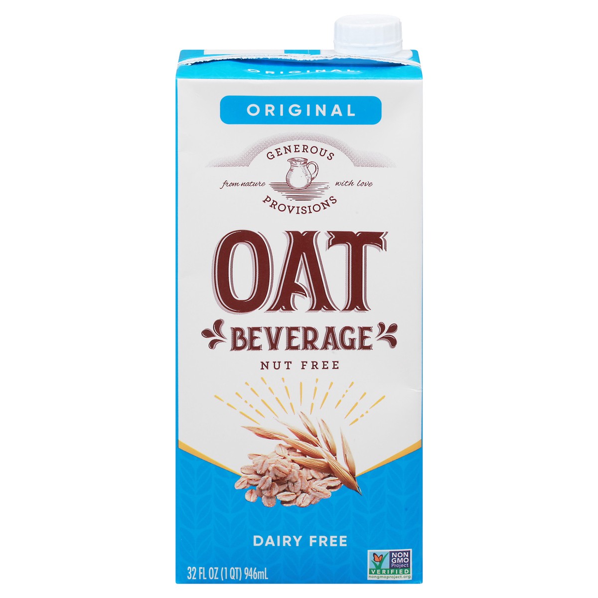 slide 1 of 14, Generous Provisions Original Oat Milk, 32 oz