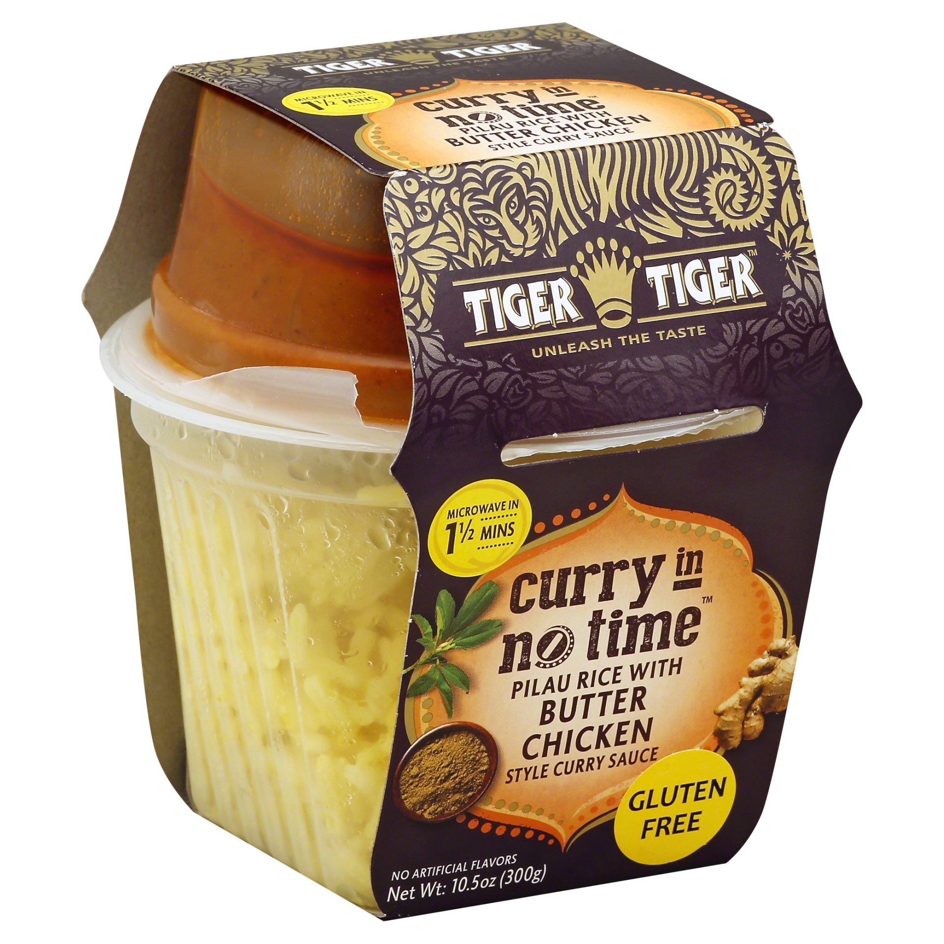 slide 1 of 1, Tiger Tiger Rice Butter Chicken, 10.5 oz