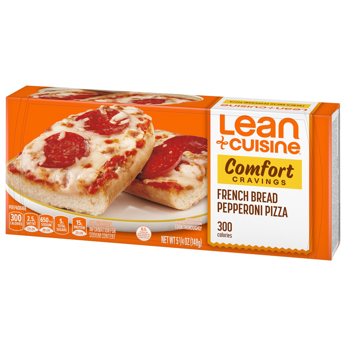 slide 12 of 12, Lean Cuisine French Bread Pepperoni Frozen Pizza, Comfort Cravings Microwave Meal, Microwave Pizza Frozen Dinner for One, 5.25 oz