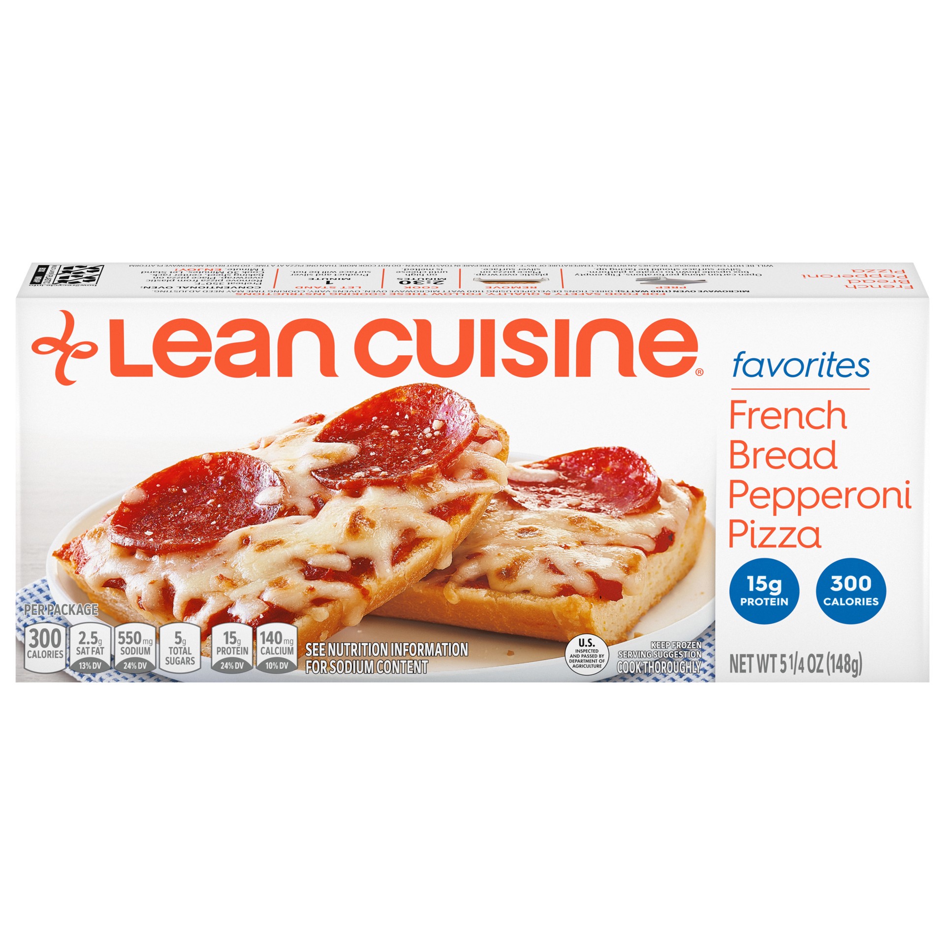 slide 1 of 25, Lean Cuisine Favorites French Bread Pepperoni Frozen Pizza - 5.25oz, 5.25 oz