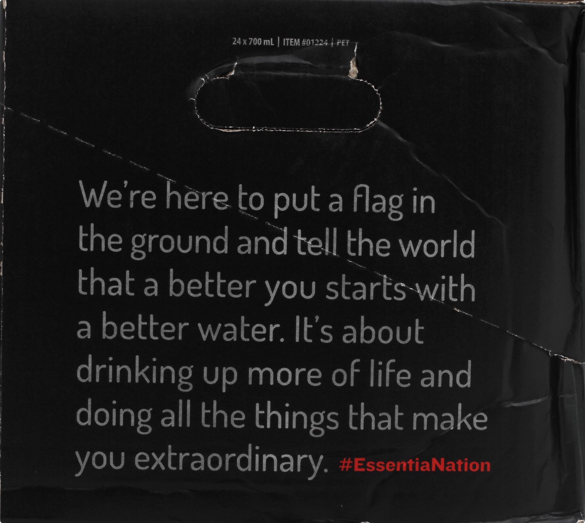 slide 6 of 10, Essentia Bottled Water, 700 mL, 24-Pack, Ionized Alkaline Water, 24 ct