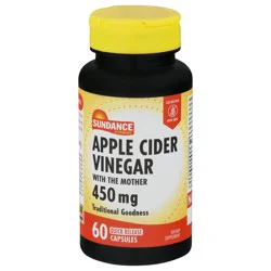 Sundance Vitamins Quick Release Capsules Apple Cider Vinegar 450 mg, 60 Capsules