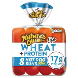 Nature's Own Life Wheat + Protein Keto Friendly Hot Dog Buns