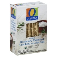 slide 1 of 1, O Organics Crackers, Flatbread, Organic, Rosemary With Sea Salt, 5 oz