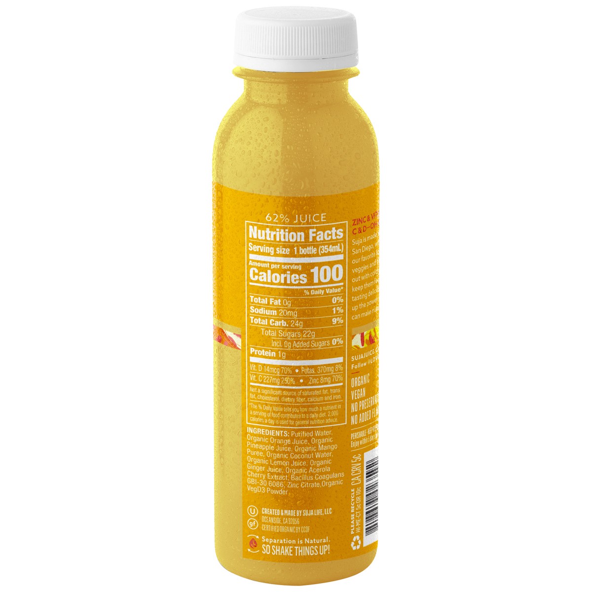 slide 4 of 11, Suja SJ - Citrus Immunity 12oz/6pk, 12 fl oz