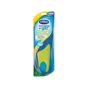 slide 1 of 1, Dr. Scholl's Massaging Gel Sport Replacement Insoles For Men Sizes 8-13, 2 ct