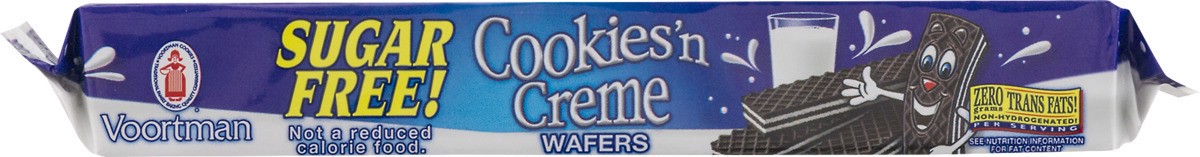 slide 7 of 9, Voortman Bakery Sugar-Free Cookies'n Creme Wafers, 10.6 oz