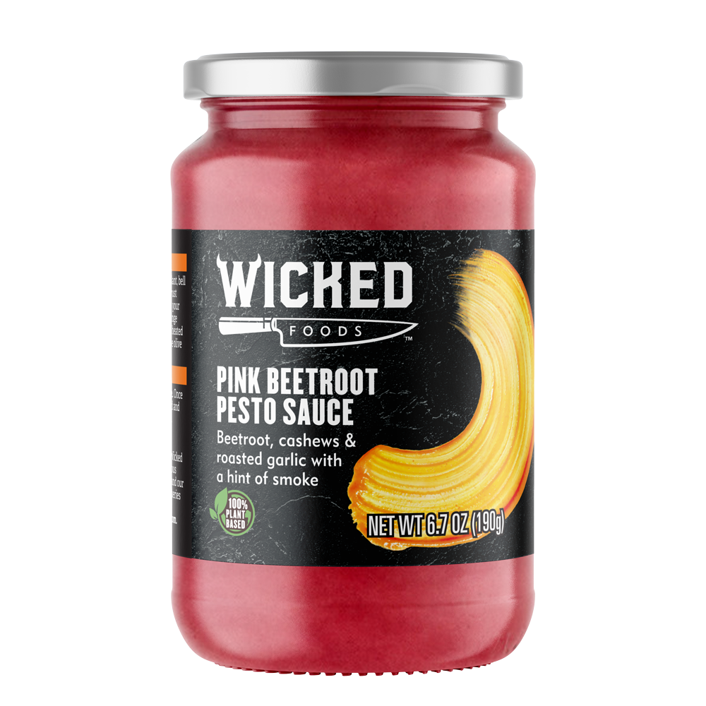 slide 1 of 1, Wicked Kitchen Wicked Foods Pink Beetroot Pesto Sauce, 6.7 oz