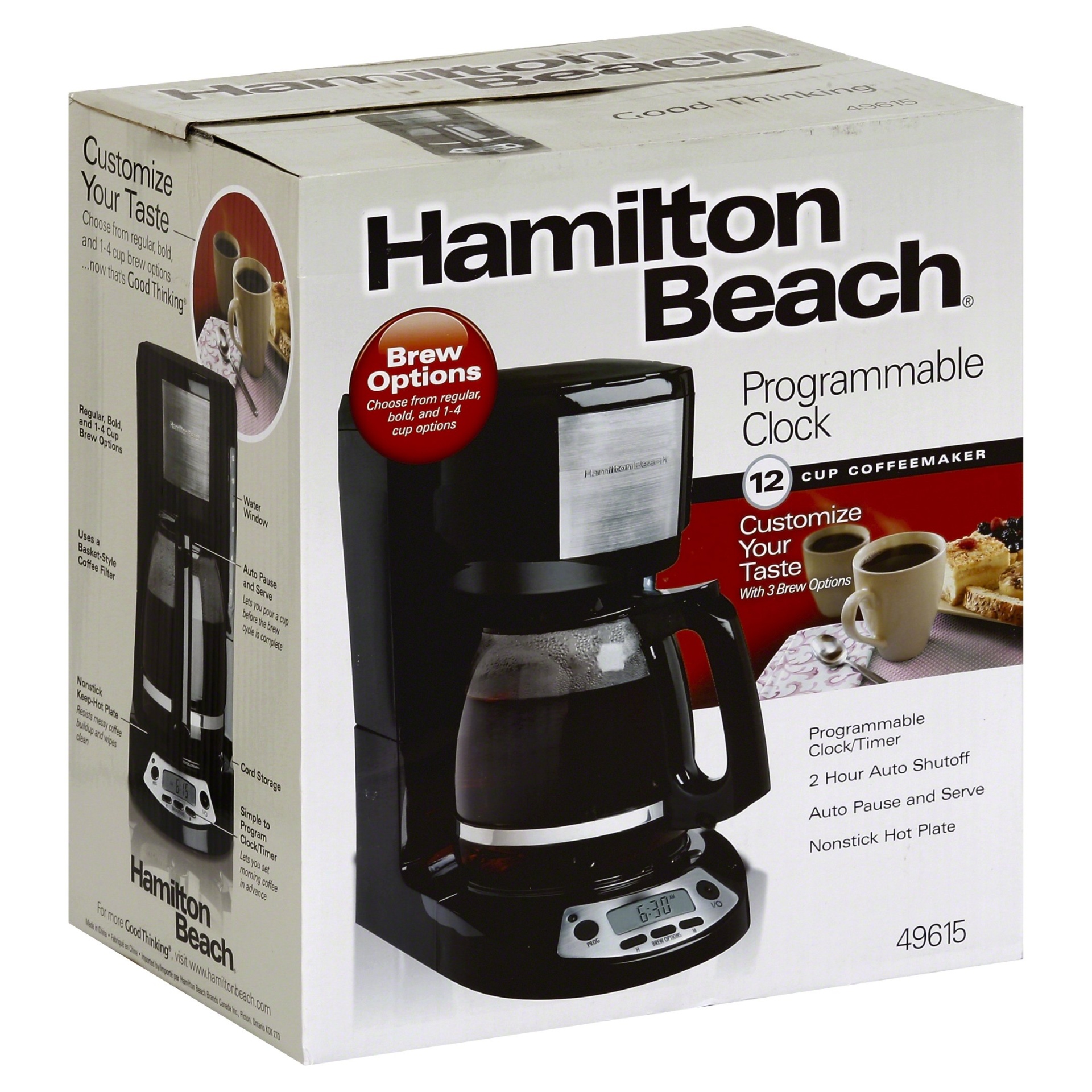 slide 1 of 1, Hamilton Beach Programmable 12 Cup Coffeemaker, 1 ct