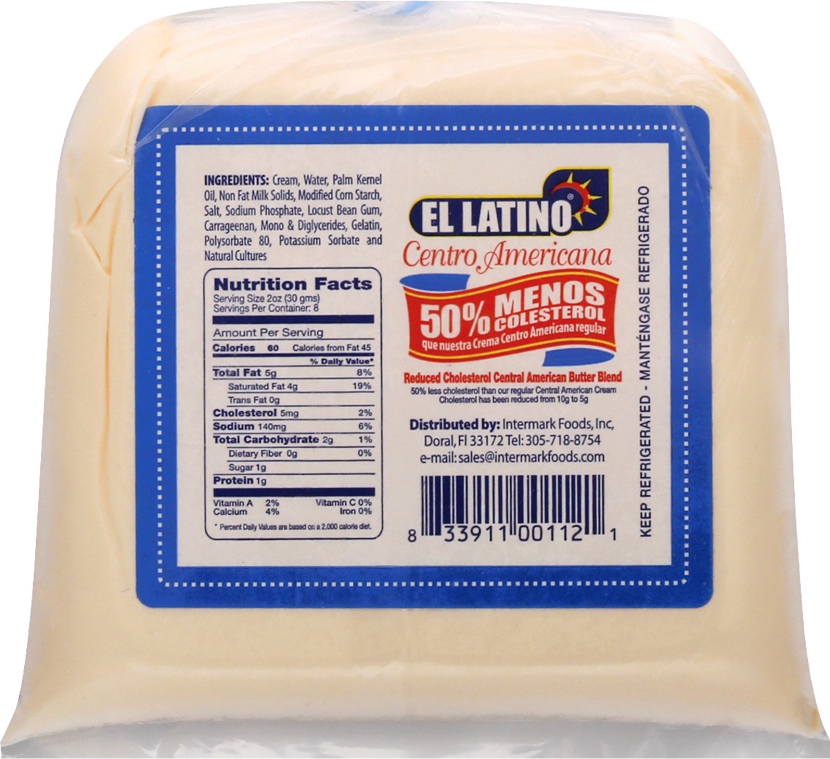 slide 3 of 13, El Latino Reduced Cholesterol Central American Butter Blend 16 oz, 16 oz