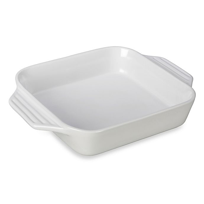 slide 1 of 1, Le Creuset Square Baking Dish - White, 9.5 in