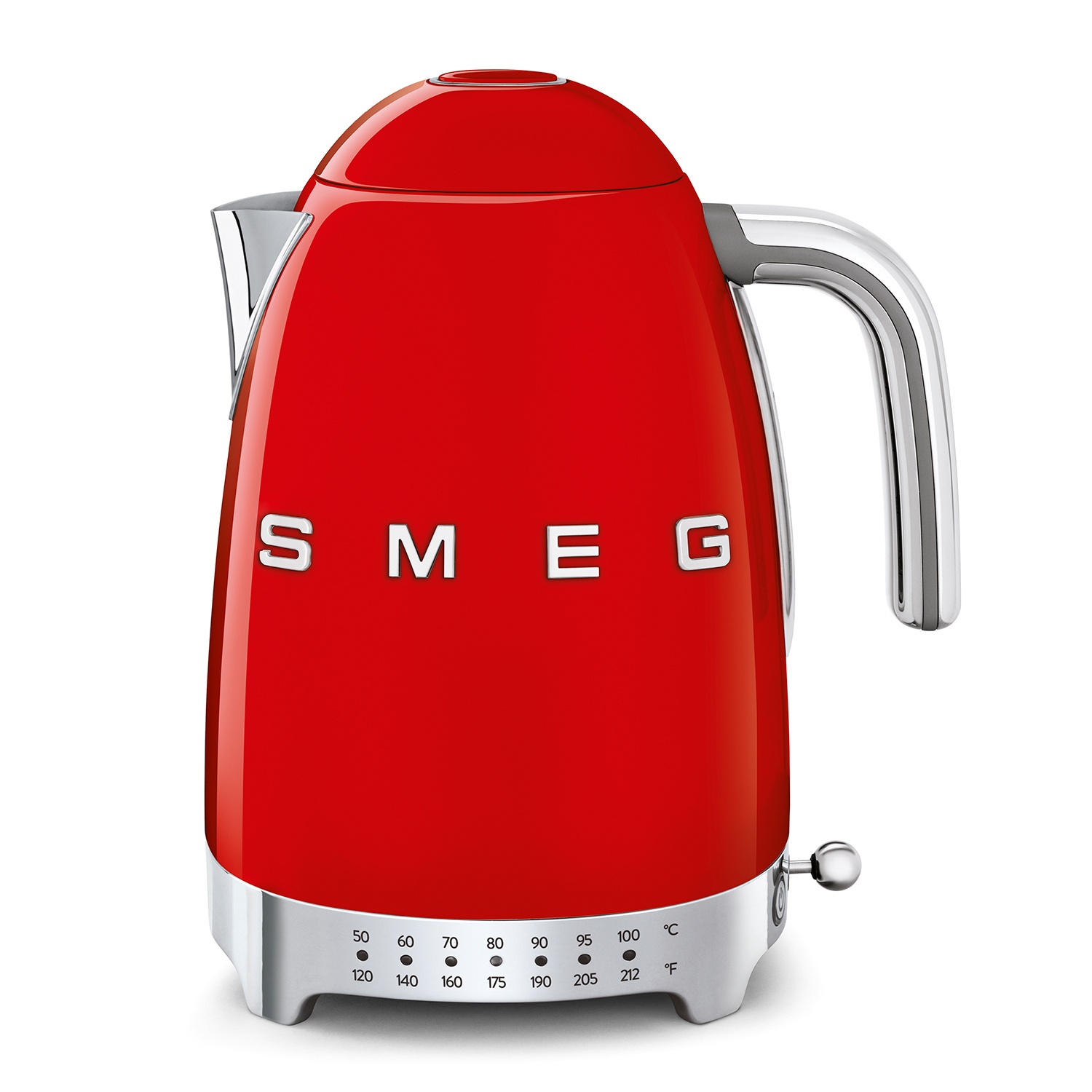 slide 1 of 1, SMEG Electric Kettle, Red, 1.7 liter