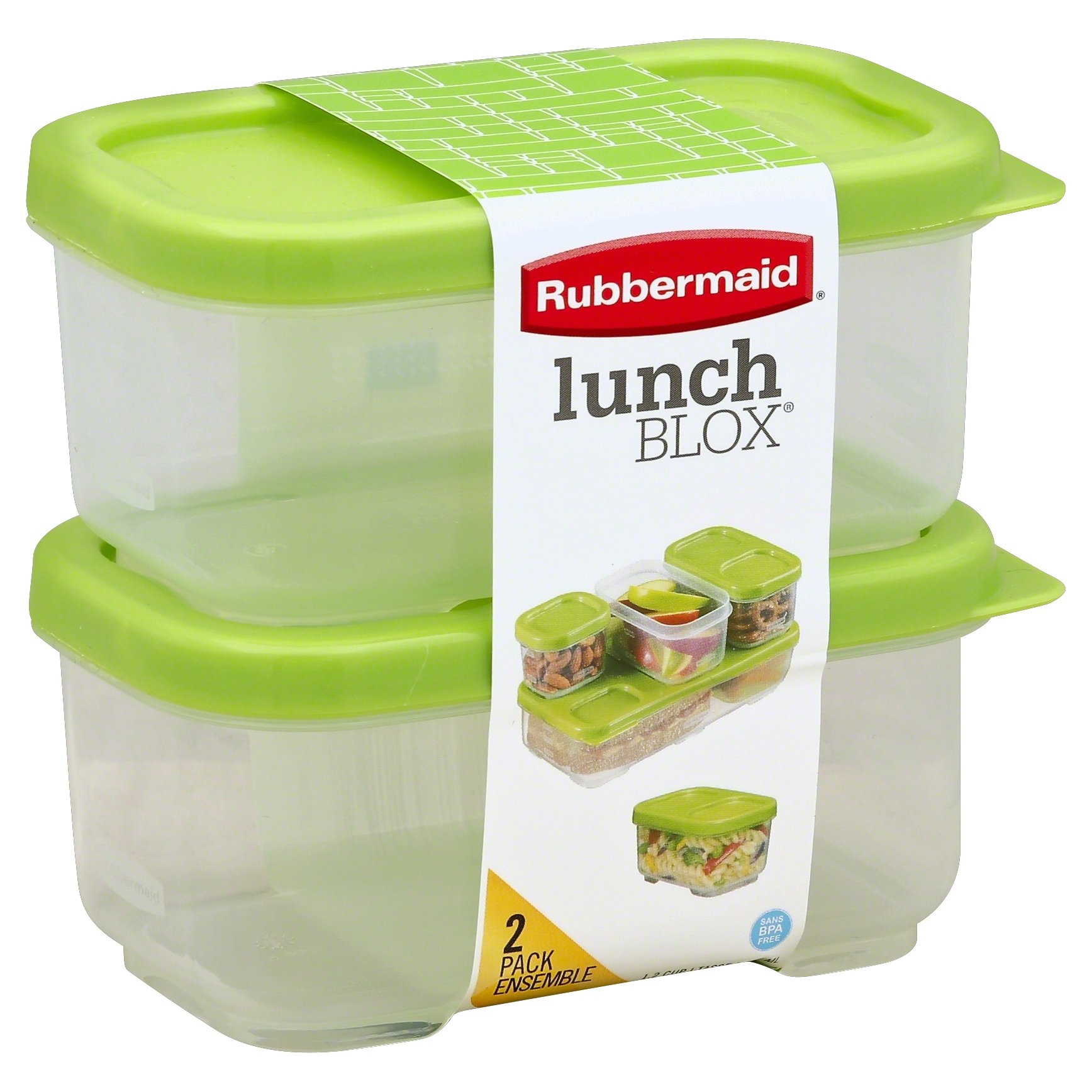 slide 1 of 1, Rubbermaid LunchBlox Side Container, 2 ct