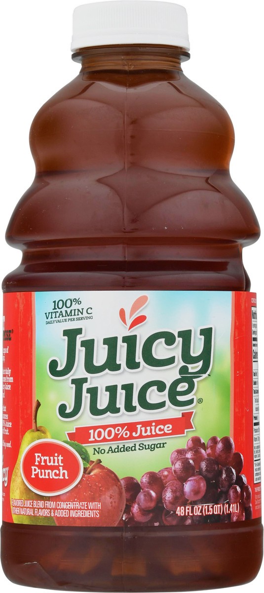 slide 8 of 9, Juicy Juice 100% Juice, Fruit Punch, 48 FL OZ Bottle, 48 fl oz