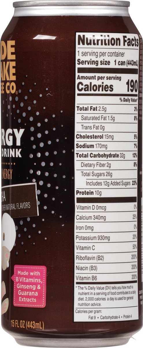 slide 4 of 9, Wide Awake Coffee Co. Energy Mocha Coffee Drink - 15 fl oz, 15 fl oz