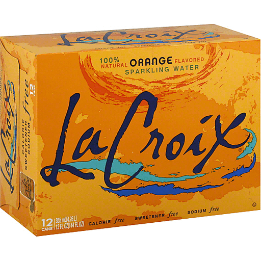 slide 2 of 2, La Croix Orange Sparkling Water, 12 ct; 144 oz