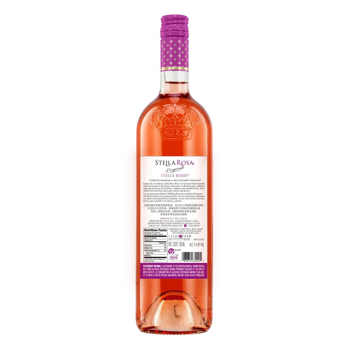 slide 53 of 79, Stella Rosa Stella Berry Rosé Wine - 750ml Bottle, 750 ml