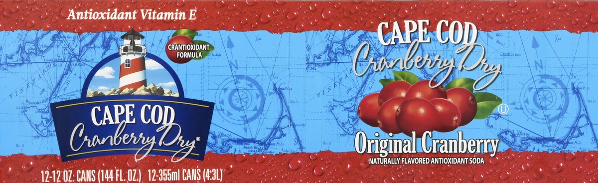 slide 6 of 13, Cape Cod Cranberry Dry Original Cranberry Soda - 12 ct, 12 ct; 12 fl oz