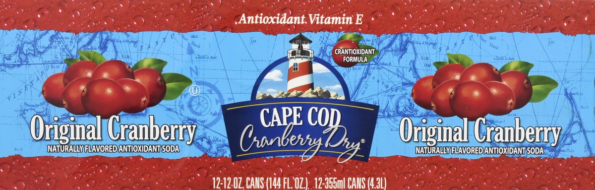 slide 5 of 13, Cape Cod Cranberry Dry Original Cranberry Soda - 12 ct, 12 ct; 12 fl oz