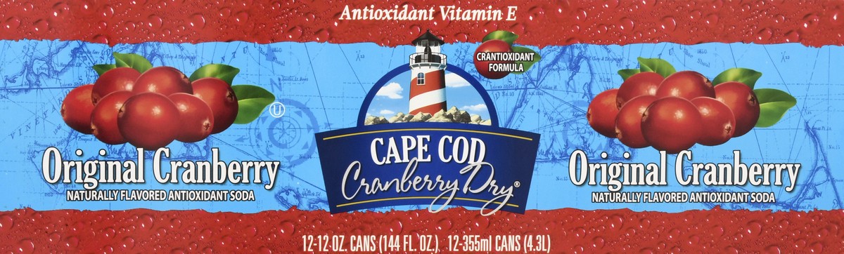 slide 13 of 13, Cape Cod Cranberry Dry Original Cranberry Soda - 12 ct, 12 ct; 12 fl oz