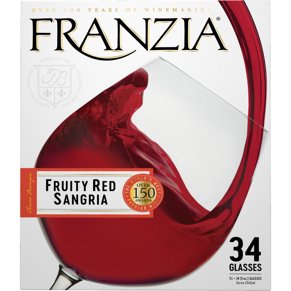 slide 4 of 7, Franzia Fruity Red Sangria House Favorites California, 5 liter