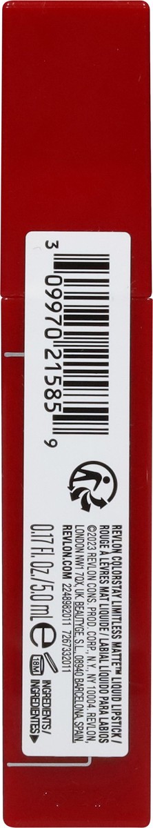 slide 12 of 12, Colorstay Limitless Matte Fire Off 011 Liquid Lipstick 0.17 fl oz, 0.17 fl oz