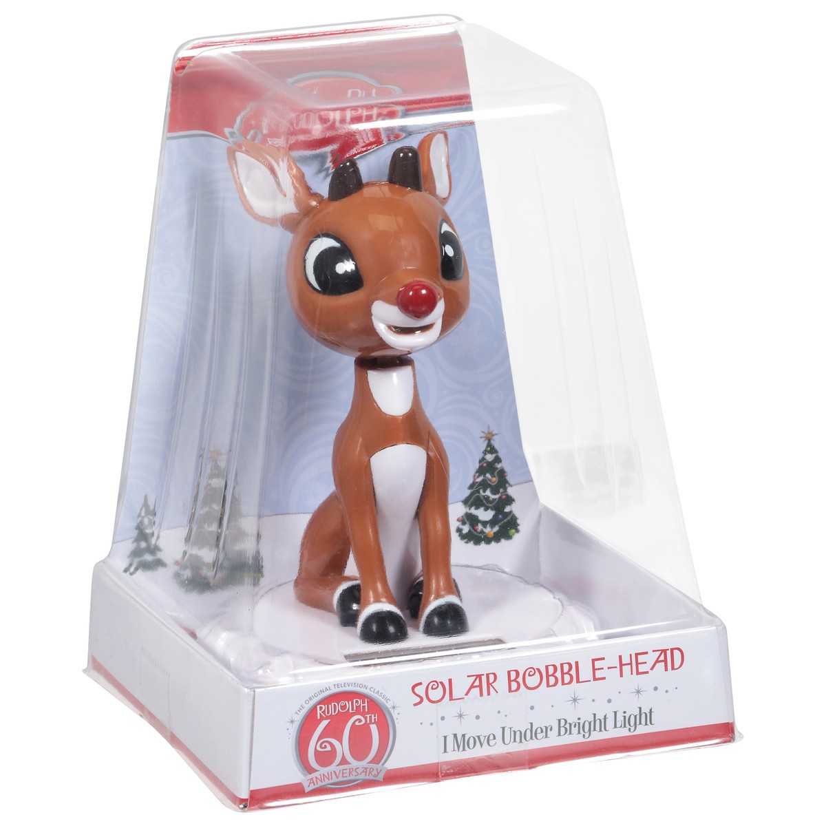 slide 5 of 12, Grupo Ruz Rudolph Solar Bobble-Head 1 Each, 1 ct