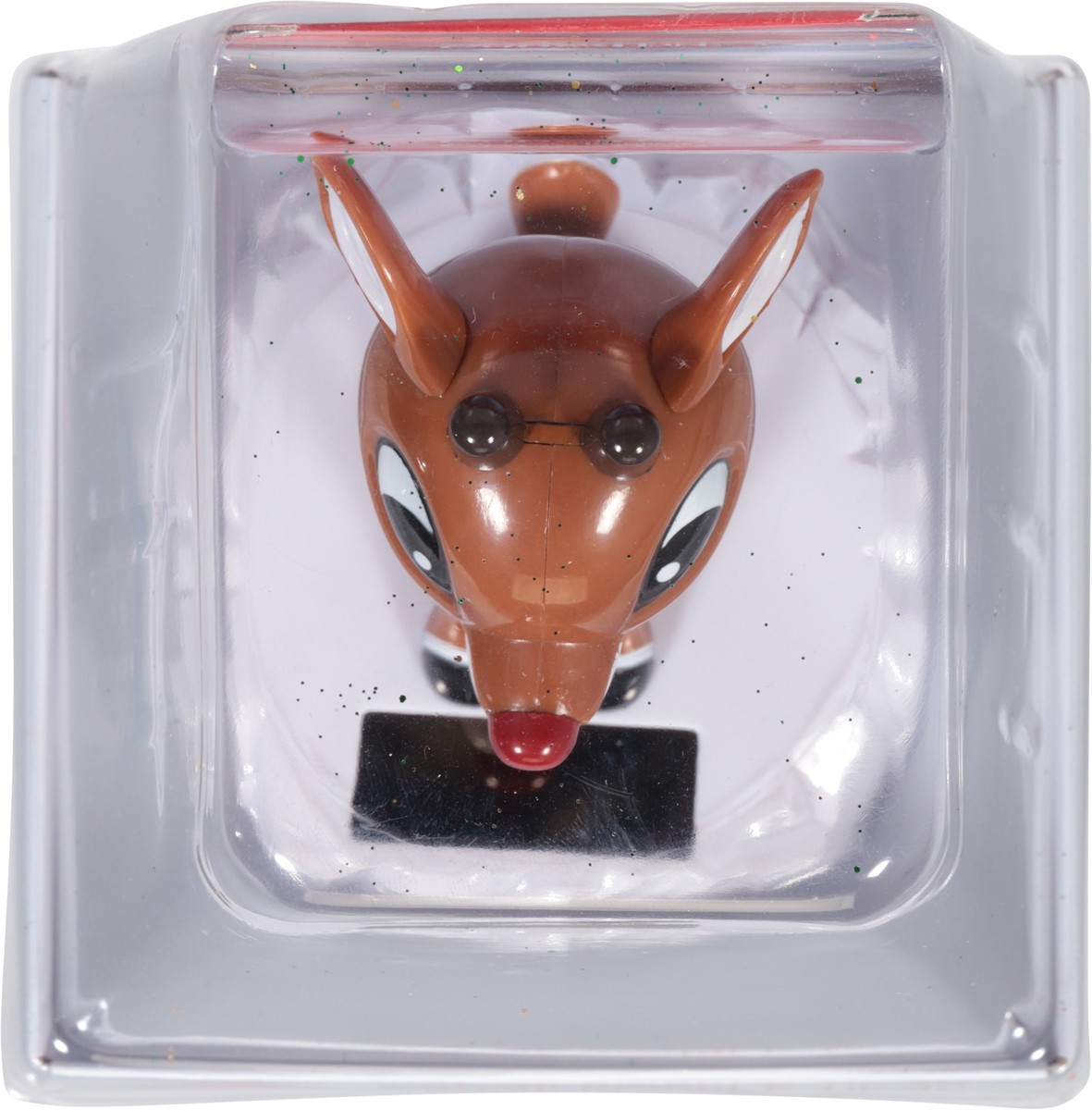 slide 9 of 12, Grupo Ruz Rudolph Solar Bobble-Head 1 Each, 1 ct