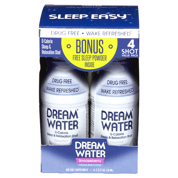 slide 1 of 1, Dream Water Sleep & Relaxation Shot 4 ea, 4 ct; 2.5 fl oz
