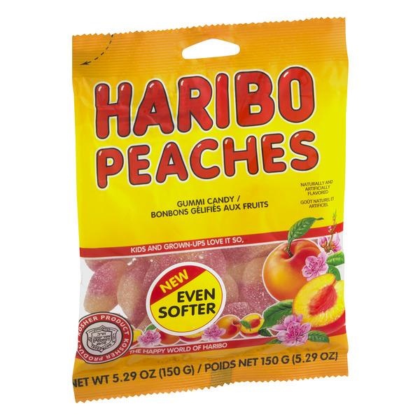 slide 1 of 1, Haribo Peaches Gummy Candy, 5.29 oz